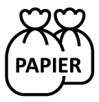 Müllsäcke: Papier